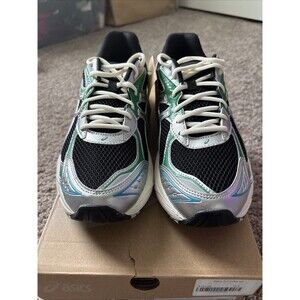 Asics GT-2160 Black Morpho Black Green Blue White 1203A275-003 Men's Size 10.5